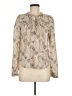 Heartloom 100% Polyester Animal Print Ivory Long Sleeve Blouse Size M - photo 1