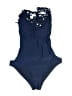 V28 Solid Blue One Piece Swimsuit Size XXL - photo 1