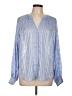 Chico's Blue Long Sleeve Blouse Size Lg (2) - photo 1