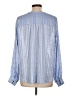 Chico's Blue Long Sleeve Blouse Size Lg (2) - photo 2