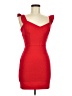 GB Solid Red Cocktail Dress Size M - photo 1