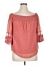 Unbranded 100% Polyester Pink 3/4 Sleeve Blouse Size L - photo 1