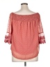 Unbranded 100% Polyester Pink 3/4 Sleeve Blouse Size L - photo 2