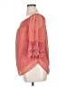Unbranded 100% Polyester Pink 3/4 Sleeve Blouse Size L - photo 5