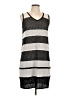 St. John Stripes Gray Casual Dress Size L - photo 1