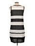 St. John Stripes Gray Casual Dress Size L - photo 2