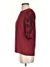 Ann Taylor 100% Polyester Burgundy 3/4 Sleeve Top Size XXS - photo 5