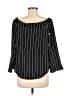 Bar III 100% Polyester Black 3/4 Sleeve Blouse Size M - photo 2