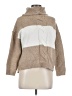 VICI Color Block Tan Turtleneck Sweater Size S - photo 1