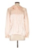 Unbranded 100% Polyester Ivory Long Sleeve Blouse Size 10 - photo 1