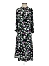 Veronica Beard 100% Viscose Floral Black Blue Casual Dress Size 4 - photo 1