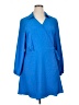 Halogen 100% Polyester Solid Blue Casual Dress Size 1X - photo 1