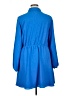 Halogen 100% Polyester Solid Blue Casual Dress Size 1X - photo 2
