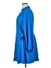 Halogen 100% Polyester Solid Blue Casual Dress Size 1X - photo 5