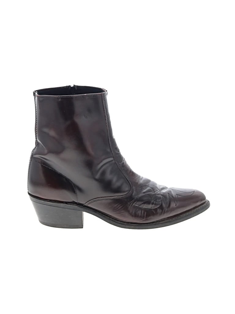 Pre-owned Assorted Brands Ankle Boots In Brown