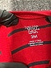 Carter's 100% Cotton Stripes Red Long Sleeve Onesie 0-3 MO / 3 MO - photo 3