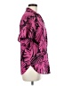 Assorted Brands Tropical Pink Short Sleeve Blouse Size M - photo 4