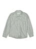 Zara Stripes Green Long Sleeve Button-Down Shirt Size 8 - photo 1