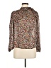 KONTROL Contemporary Brown Long Sleeve Blouse Size M - photo 1
