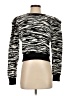Express 100% Nylon Animal Print Black Pullover Sweater Size S - photo 1