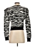 Express 100% Nylon Animal Print Black Pullover Sweater Size S - photo 2
