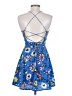 Jealous Tomato 100% Polyester Print Blue Cocktail Dress Size S - photo 2