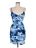 Bebe 100% Polyester Tie-dye Blue Cocktail Dress Size M - photo 1