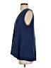 Theory Blue Sleeveless Silk Top Size S - photo 5
