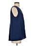 Theory Blue Sleeveless Silk Top Size S - photo 4