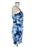 Bebe 100% Polyester Tie-dye Blue Cocktail Dress Size M - photo 4