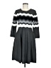Studio One Chevron-herringbone Gray Casual Dress Size M - photo 1
