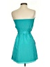 Express 100% Polyester Color Block Teal Cocktail Dress Size 2 - photo 2