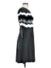 Studio One Chevron-herringbone Gray Casual Dress Size M - photo 4
