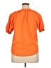 Roman 100% Polyester Orange Short Sleeve Blouse Size 14 - photo 2