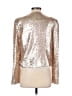 Zoe by Rachel Zoe 100% Polyester Metallic Gold Jacket Size M - photo 2
