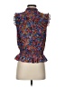 J.Crew 100% Polyester Blue Sleeveless Blouse Size 00 - photo 2