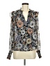 BB Dakota 100% Polyester Silver Long Sleeve Blouse Size M - photo 1