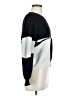 4SI3NNA 100% Acrylic Color Block Checkered-gingham White Gray Pullover Sweater Size M - photo 4