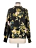 Shein Floral Black Long Sleeve Blouse Size 8 - 10 - photo 1