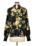 Shein Floral Black Long Sleeve Blouse Size 8 - 10 - photo 2