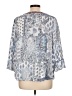 New Directions 100% Rayon Blue 3/4 Sleeve Blouse Size L - photo 2
