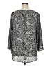 Cato Paisley Gray 3/4 Sleeve Blouse Size XL - photo 2
