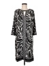 Dana Buchman Animal Print Black Casual Dress Size M - photo 1