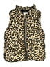 Gymboree 100% Polyester Animal Print Gold Vest Size 5 - 6 - photo 1