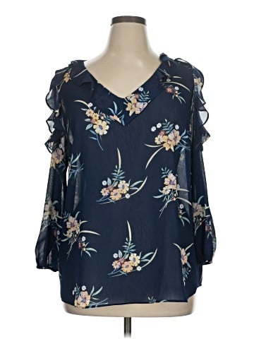 Sharagano 3/4 Sleeve Blouse (view 1)