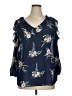 Sharagano Blue 3/4 Sleeve Blouse Size XL - photo 1