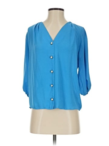 Everly 3/4 Sleeve Blouse (view 1)