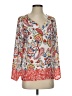 Violet & Claire 100% Polyester Paisley Orange 3/4 Sleeve Blouse Size S - photo 1