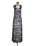Calvin Klein Stripes Gray Casual Dress Size 6 - photo 1