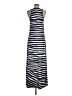 Calvin Klein Stripes Gray Casual Dress Size 6 - photo 2